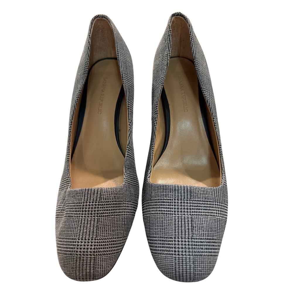 Banana Republic Plaid Platform Heels